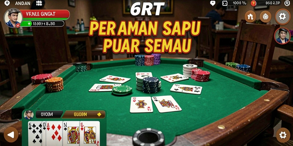 Tampilan permainan Gaple yang seru dan interaktif.