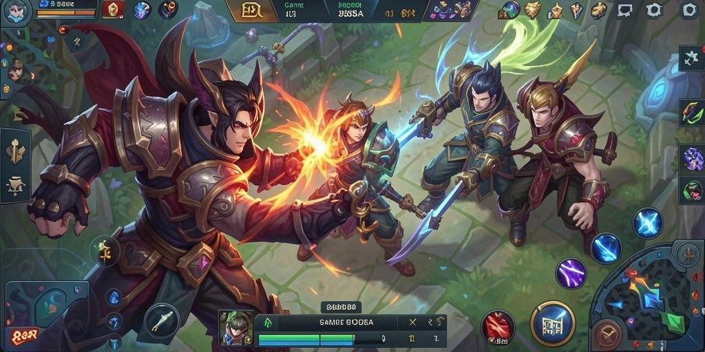 Tampilan gameplay intens dari <strong>888R</strong> yang menampilkan pertempuran tim.