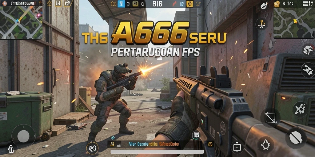 Gameplay menegangkan AA666 dalam aksi FPS.