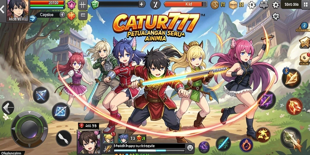 Menampilkan karakter anime dalam pertempuran seru di CATUR777.