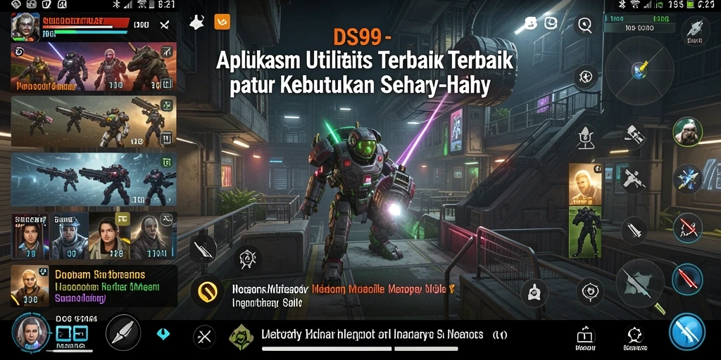 Tampilan antarmuka DS99 yang sederhana dan intuitif.