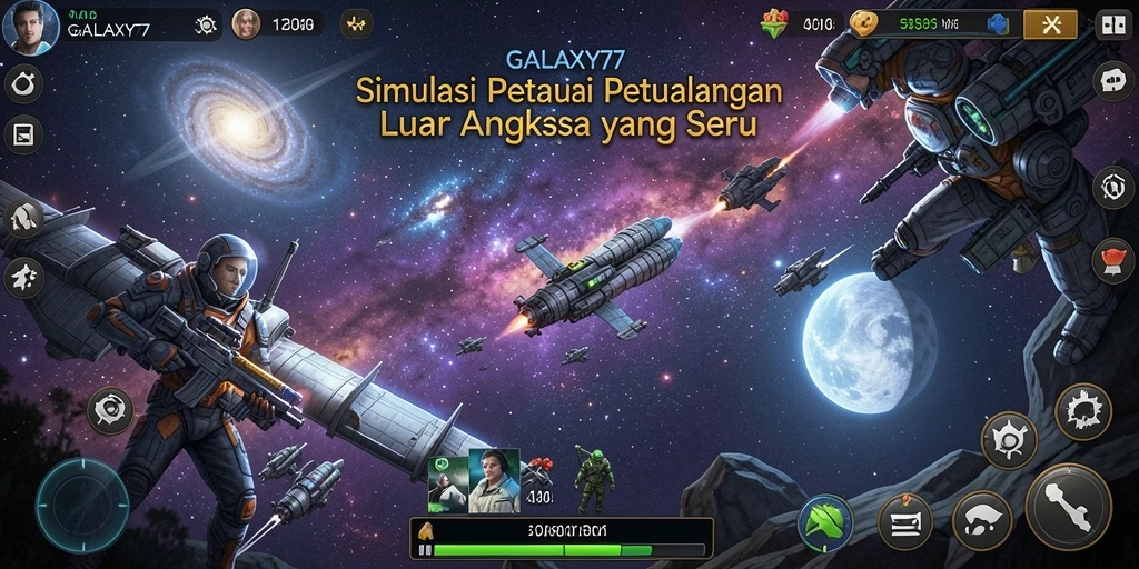 Tampilan gameplay GALAXY77 yang mengasyikkan dan interaktif.