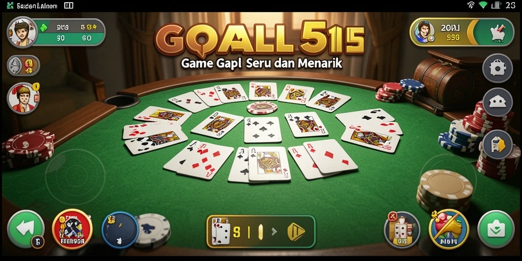 Tampilan menarik gameplay Gaple di GOAL55