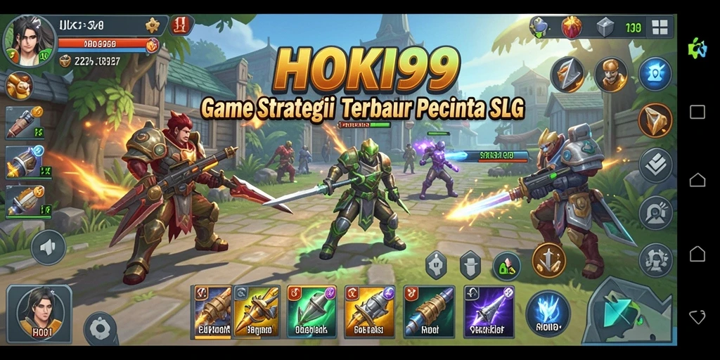 Screenshot menampilkan aksi strategi intens dalam HOKI99.