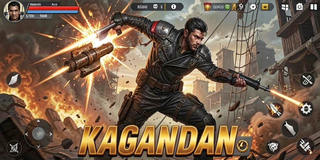 Tangkapan layar menampilkan momen seru dalam gameplay KAGANDAN.