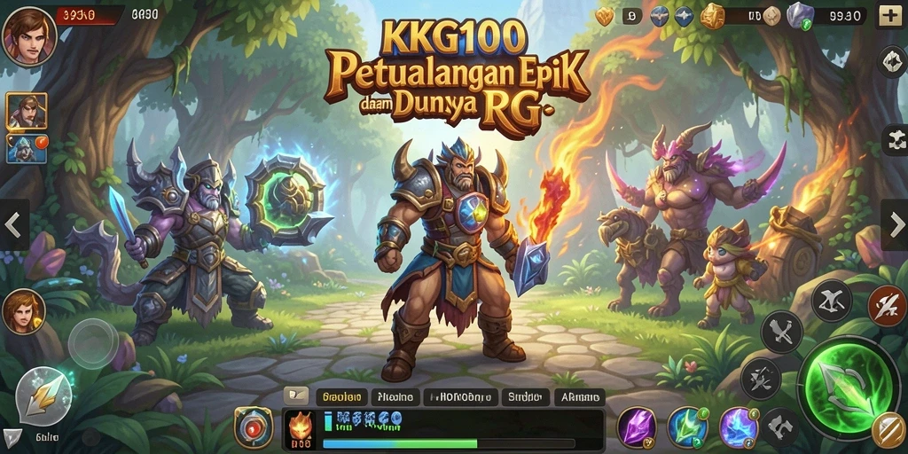 Menampilkan pemain beraksi dalam dunia fantasi KPK100.