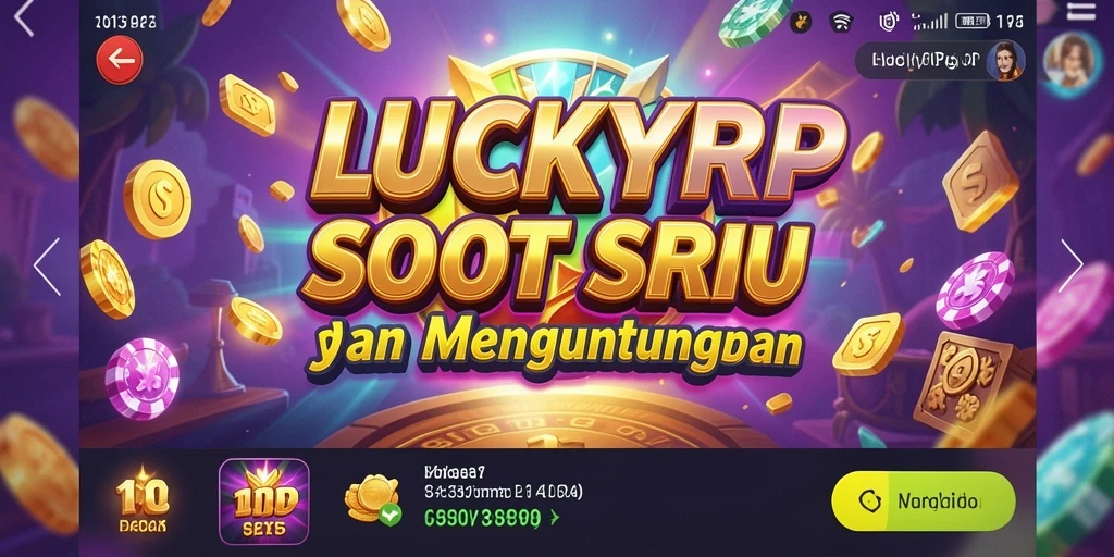 Tampilan gameplay seru dari LUCKYRP dengan simbol-simbol menarik.