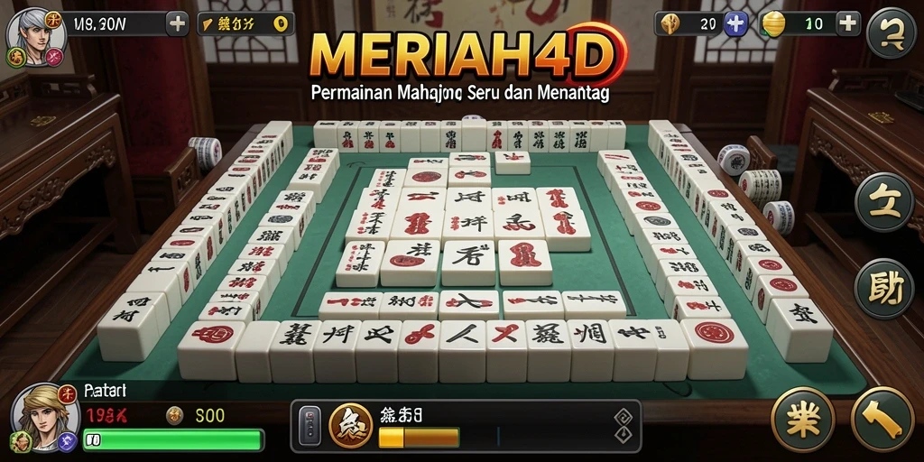 Gameplay menarik dari MERIAH4D dalam permainan Mahjong.