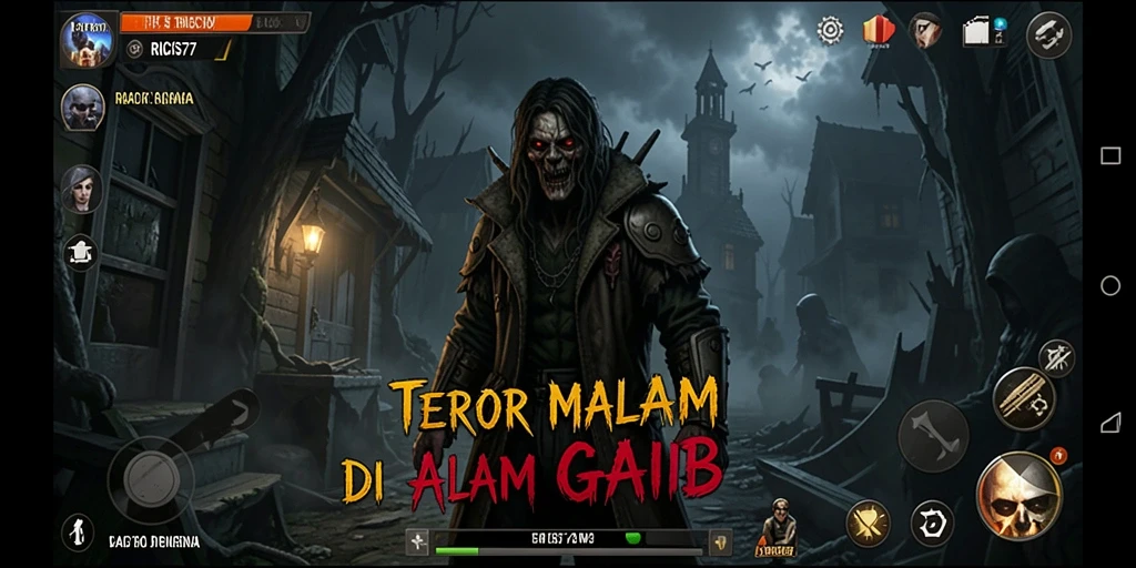 Screenshot menampilkan momen menegangkan saat gameplay RICIS77.