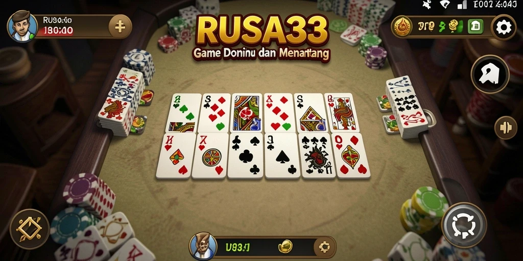 Tampilan seru saat bermain Domino di RUSA33.